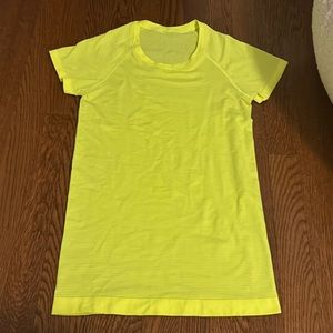 Highlight Yellow Lululemon Swiftly Short Sleeve